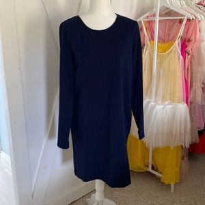 Blue pocket dress, size L, H&M